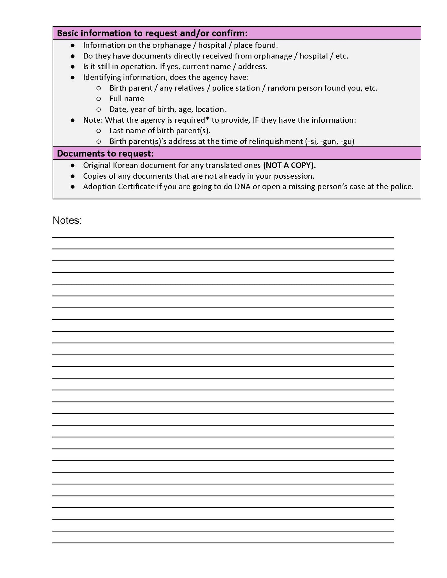 File Review Guideline Pre-NCRC Transfer