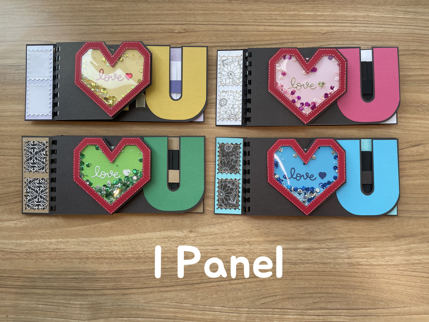 I♥U Scrapbook Shaker Heart