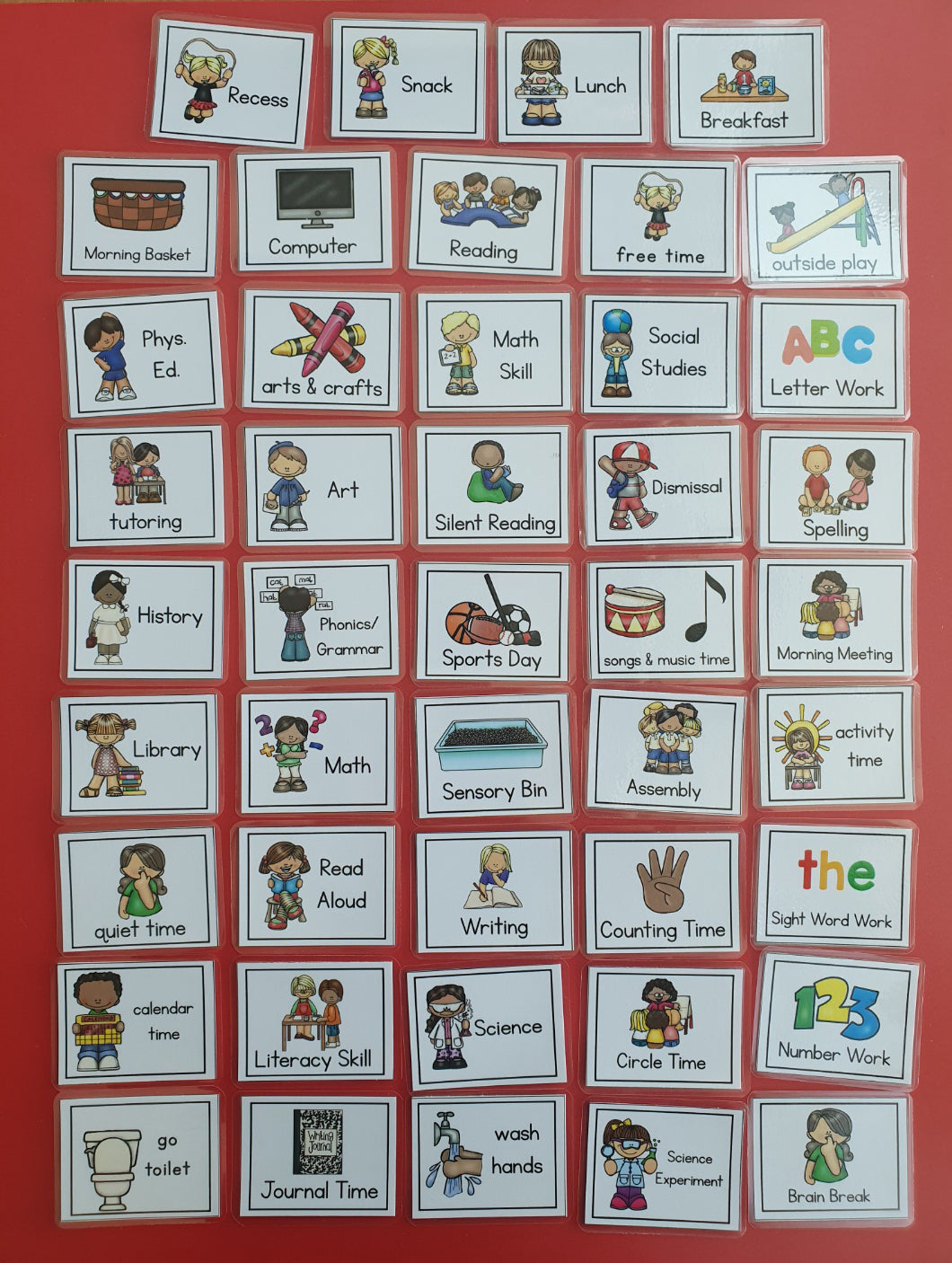Daily Kids Routine Cards- 171 Pieces - English - (Singapore Public Holiday & Events)