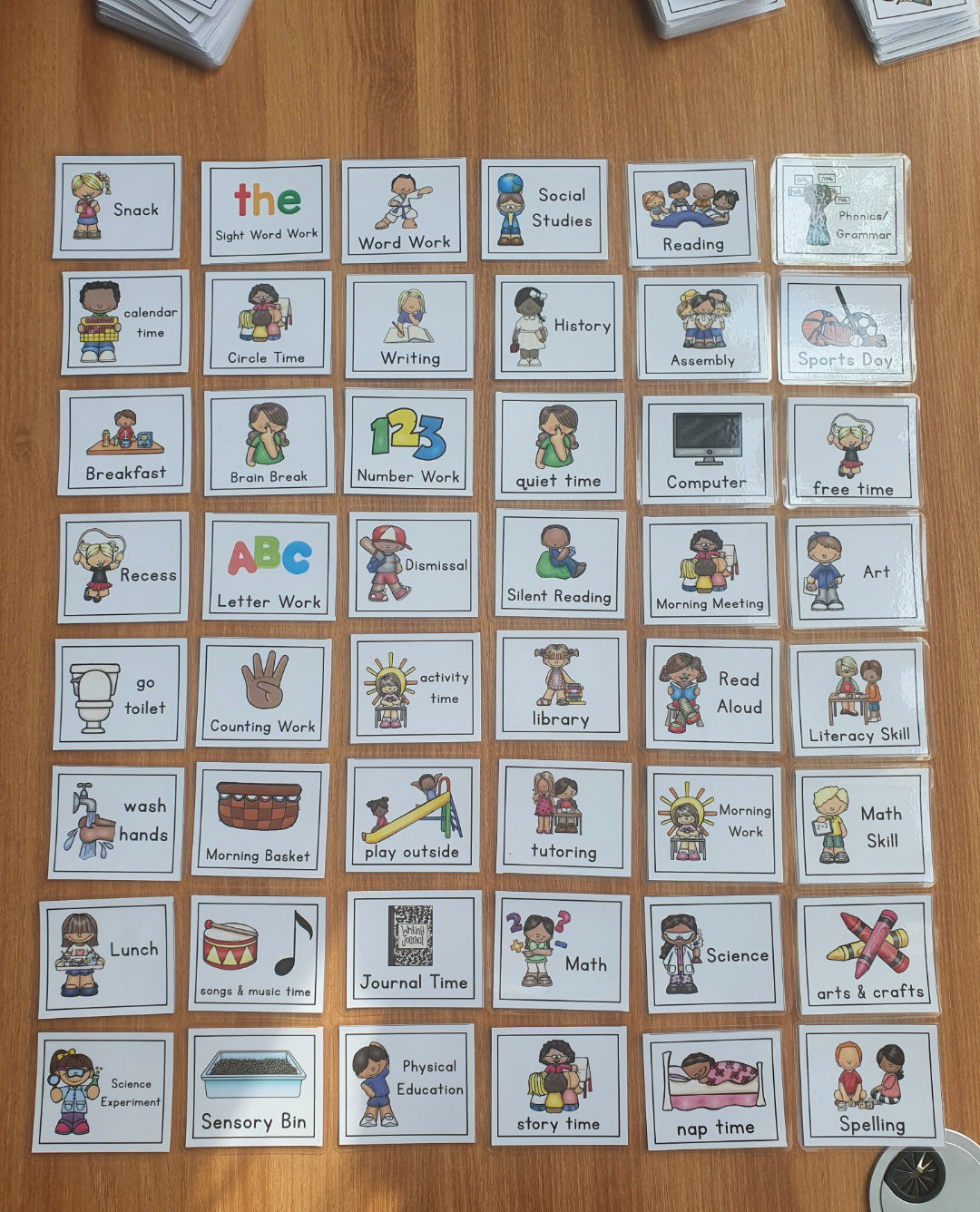 Daily Kids Routine Cards- 171 Pieces - English - (Singapore Public Holiday & Events)