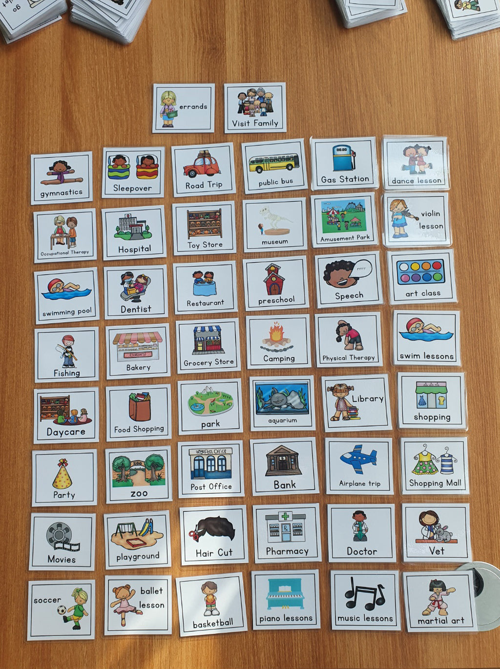 Daily Kids Routine Cards- 171 Pieces - English - (Singapore Public Holiday & Events)