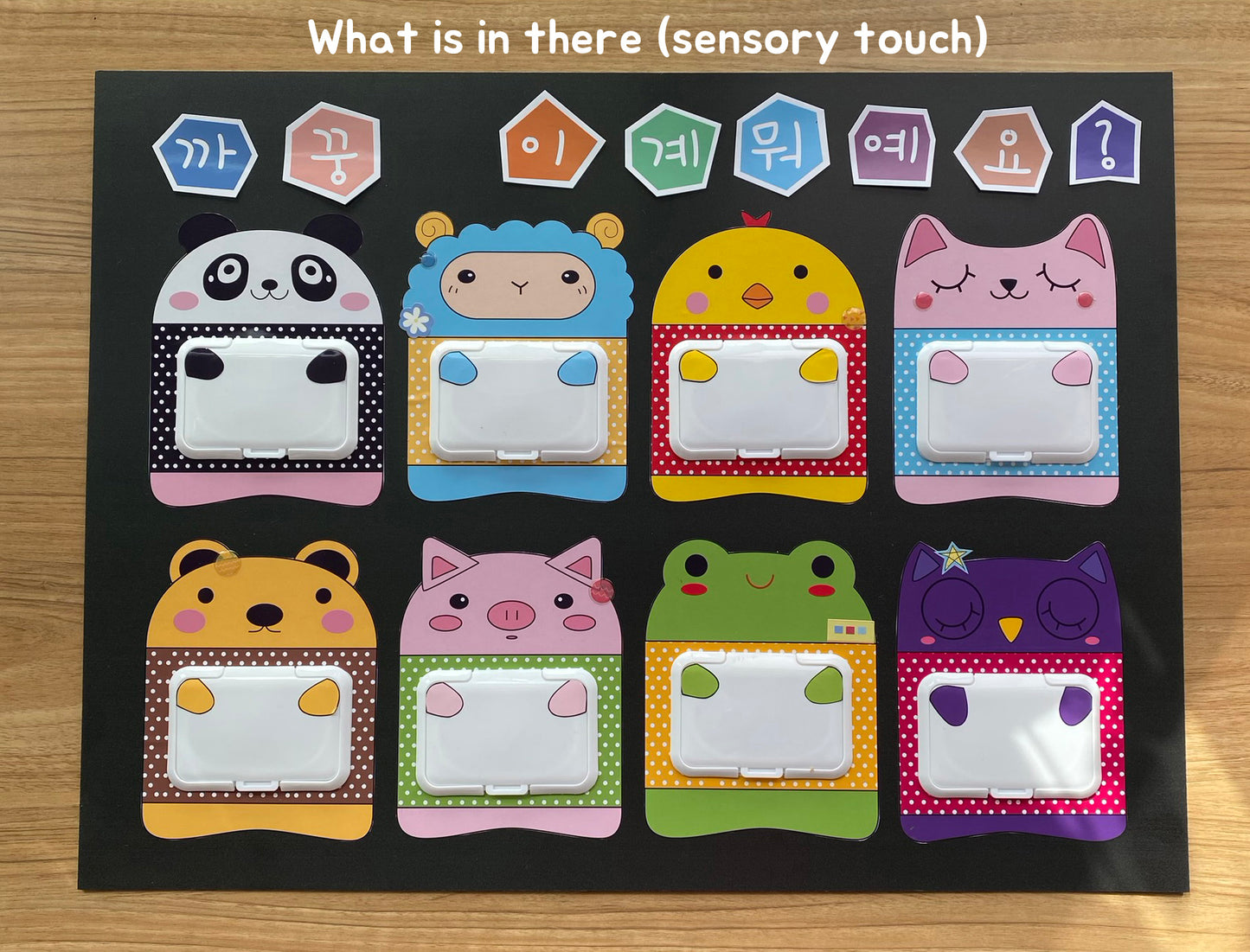 Peek a Boo Sensory Board